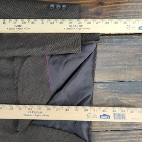 Casual Options Men's Sport Coat Blazer Three Button Brown Tweed‎ Wool Size 44R